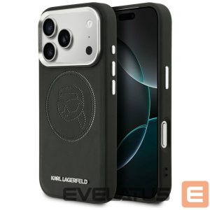 Kitos prekės Karl Lagerfeld  Karl Lagerfeld K Head Point Logo MagSafe Case for iPhone 17 Pro - Black 