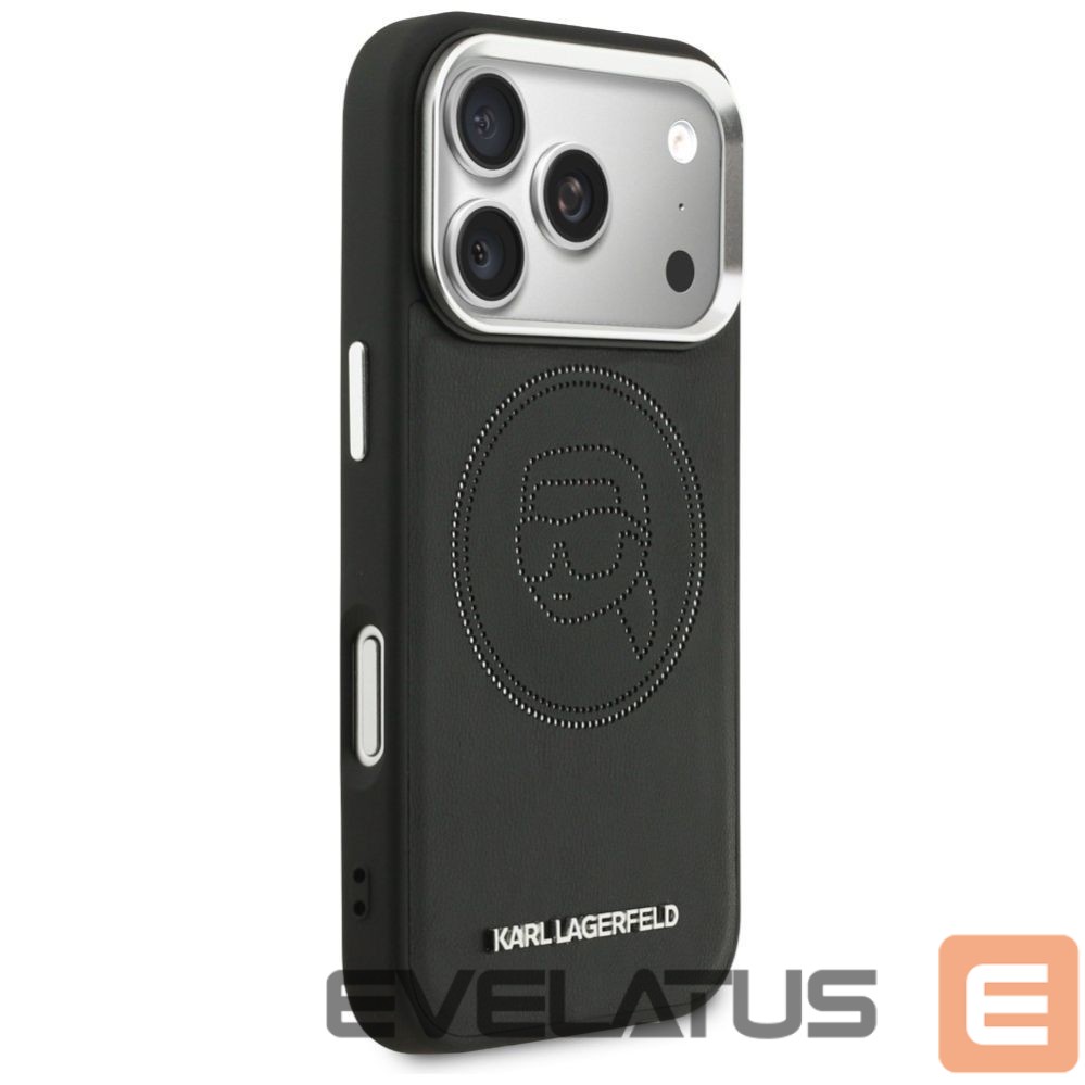 Kitos prekės Karl Lagerfeld Karl Lagerfeld K Head Point Logo MagSafe Case for iPhone 17 Pro - Black