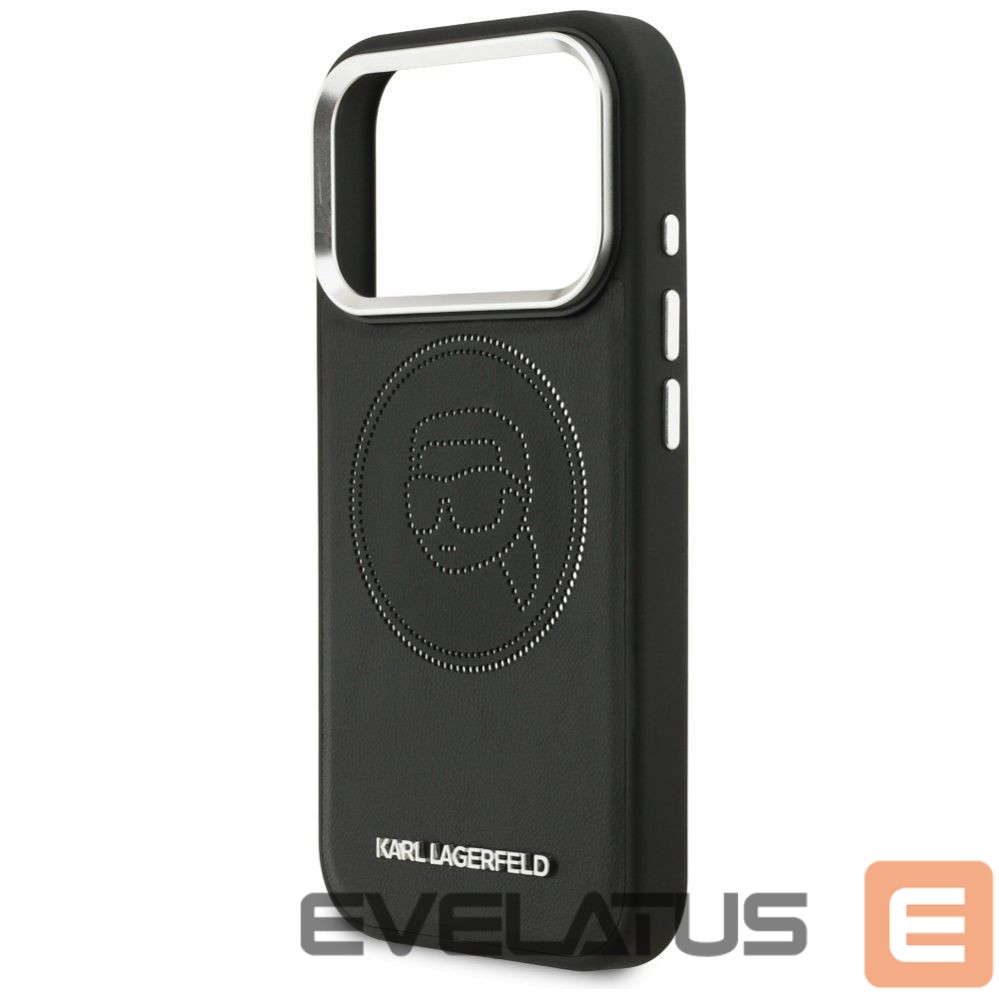 Kitos prekės Karl Lagerfeld Karl Lagerfeld K Head Point Logo MagSafe Case for iPhone 17 Pro - Black