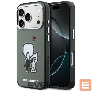 Kitos prekės Karl Lagerfeld  Karl Lagerfeld Karl & Choupette Back MagSafe Case for iPhone 17 Pro Max - Black 