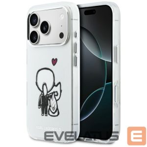 Kitos prekės Karl Lagerfeld  Karl Lagerfeld Karl & Choupette Back MagSafe Case for iPhone 17 Pro - Clear 