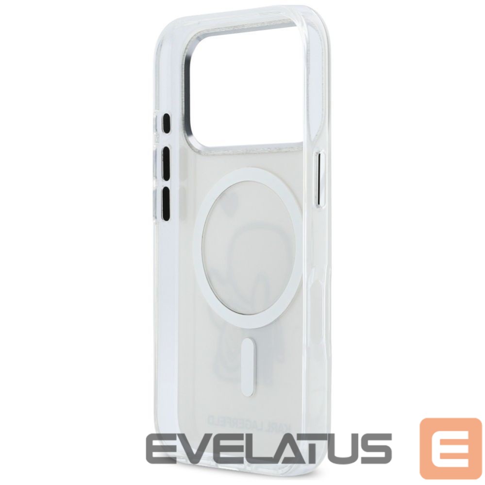 Kitos prekės Karl Lagerfeld Karl Lagerfeld Karl & Choupette Back MagSafe Case for iPhone 17 Pro - Clear