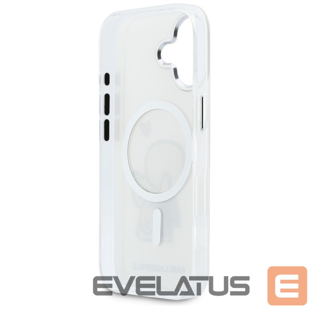 Kitos prekės Karl Lagerfeld Karl Lagerfeld Karl & Choupette Back MagSafe Case for iPhone 17 - Clear