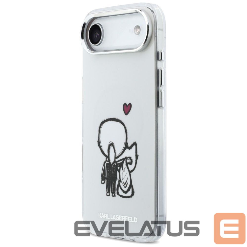 Kitos prekės Karl Lagerfeld Karl Lagerfeld Karl & Choupette Back MagSafe Case for iPhone Air - Clear