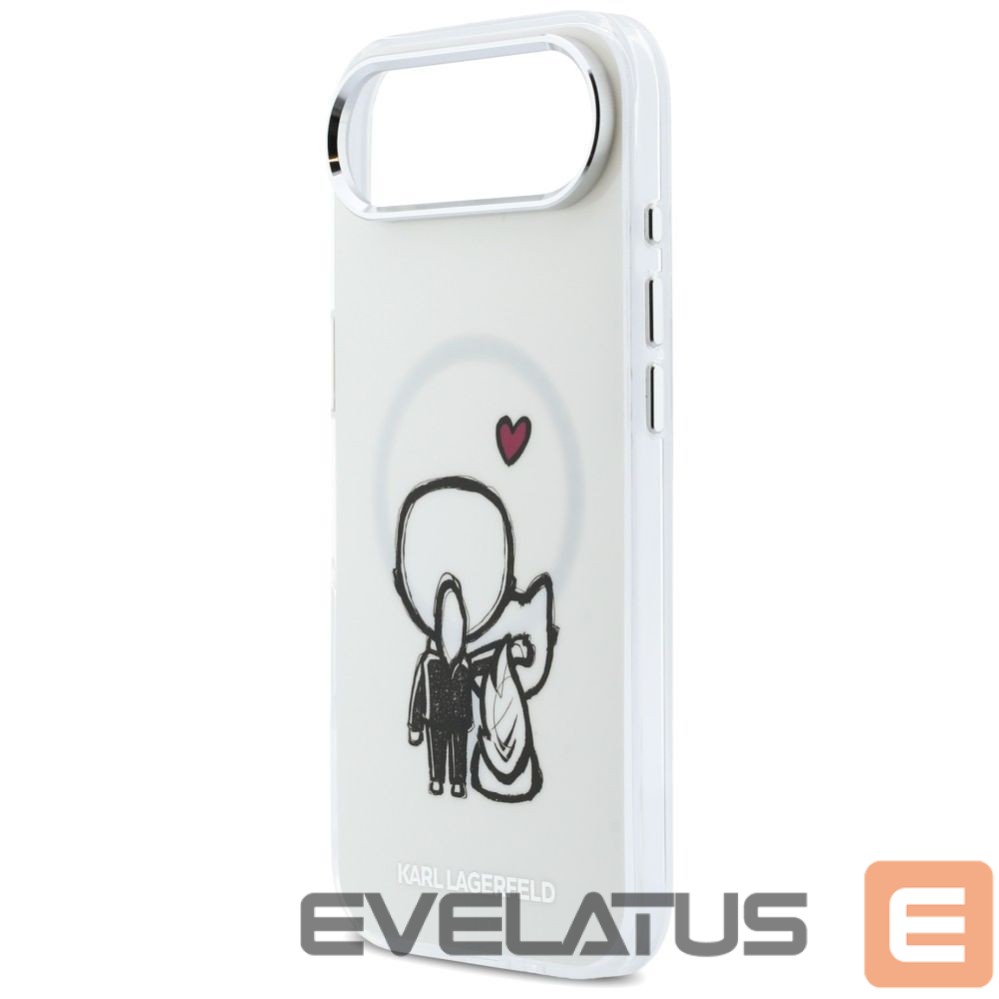 Kitos prekės Karl Lagerfeld Karl Lagerfeld Karl & Choupette Back MagSafe Case for iPhone Air - Clear