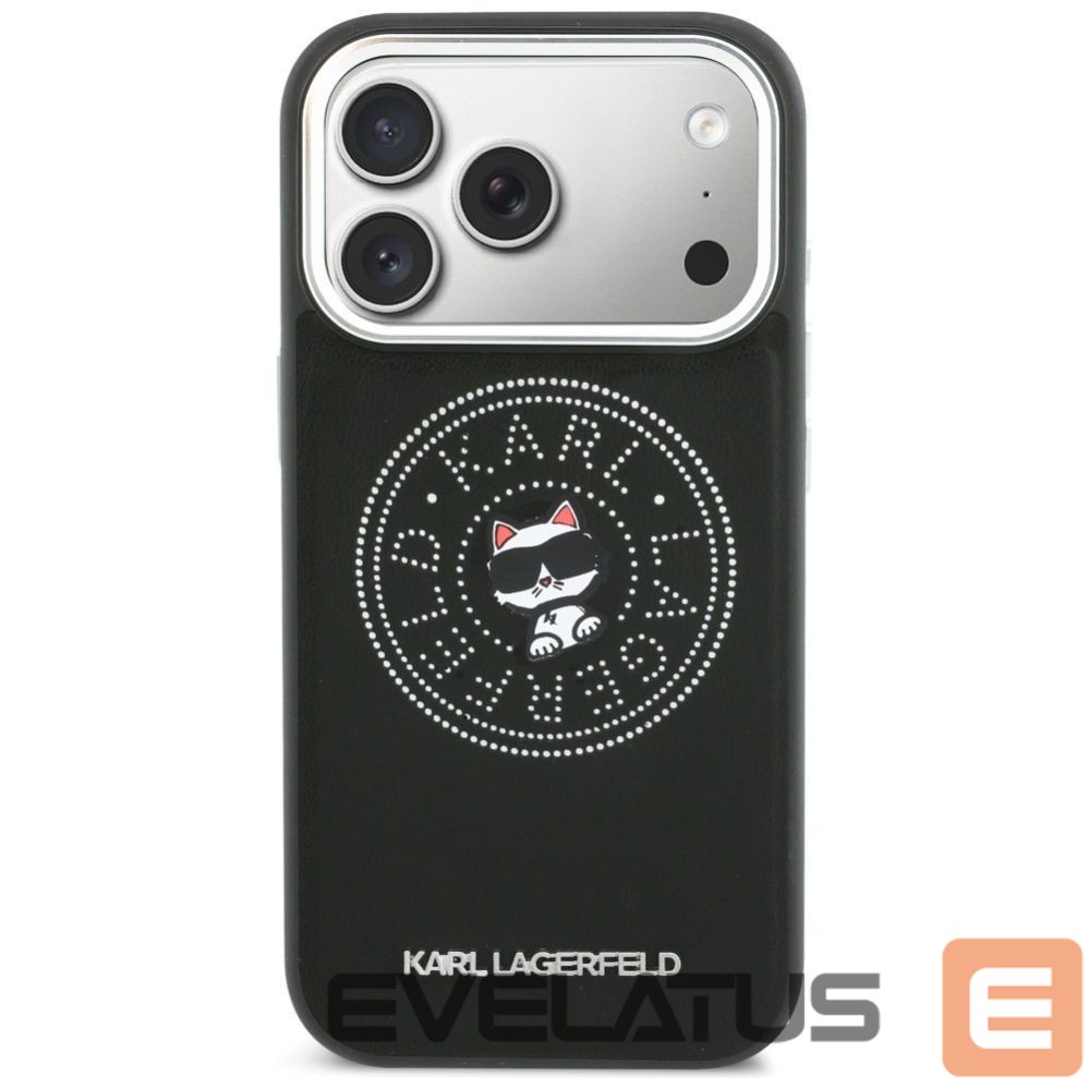Kitos prekės Karl Lagerfeld Karl Lagerfeld Point & Choupette Sketch MagSafe Case for iPhone 17 Pro - Black