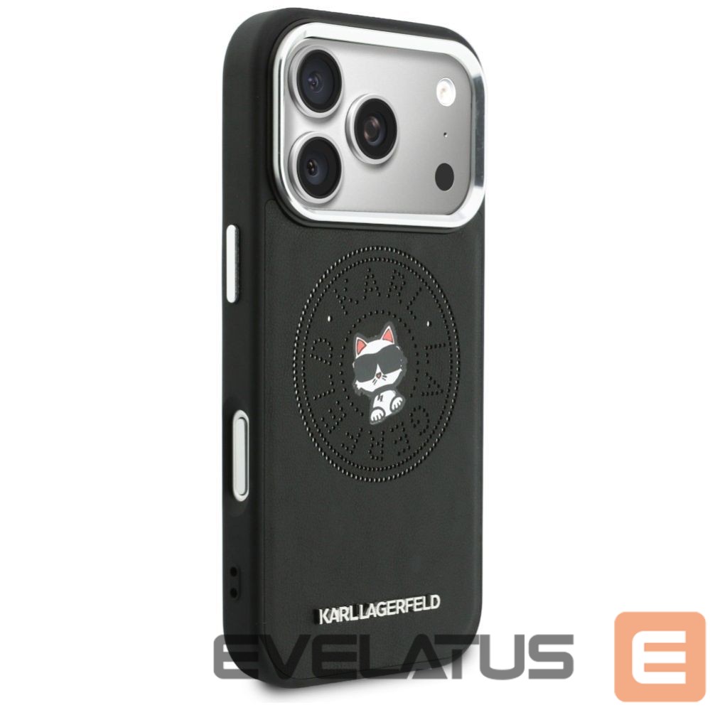 Kitos prekės Karl Lagerfeld Karl Lagerfeld Point & Choupette Sketch MagSafe Case for iPhone 17 Pro - Black