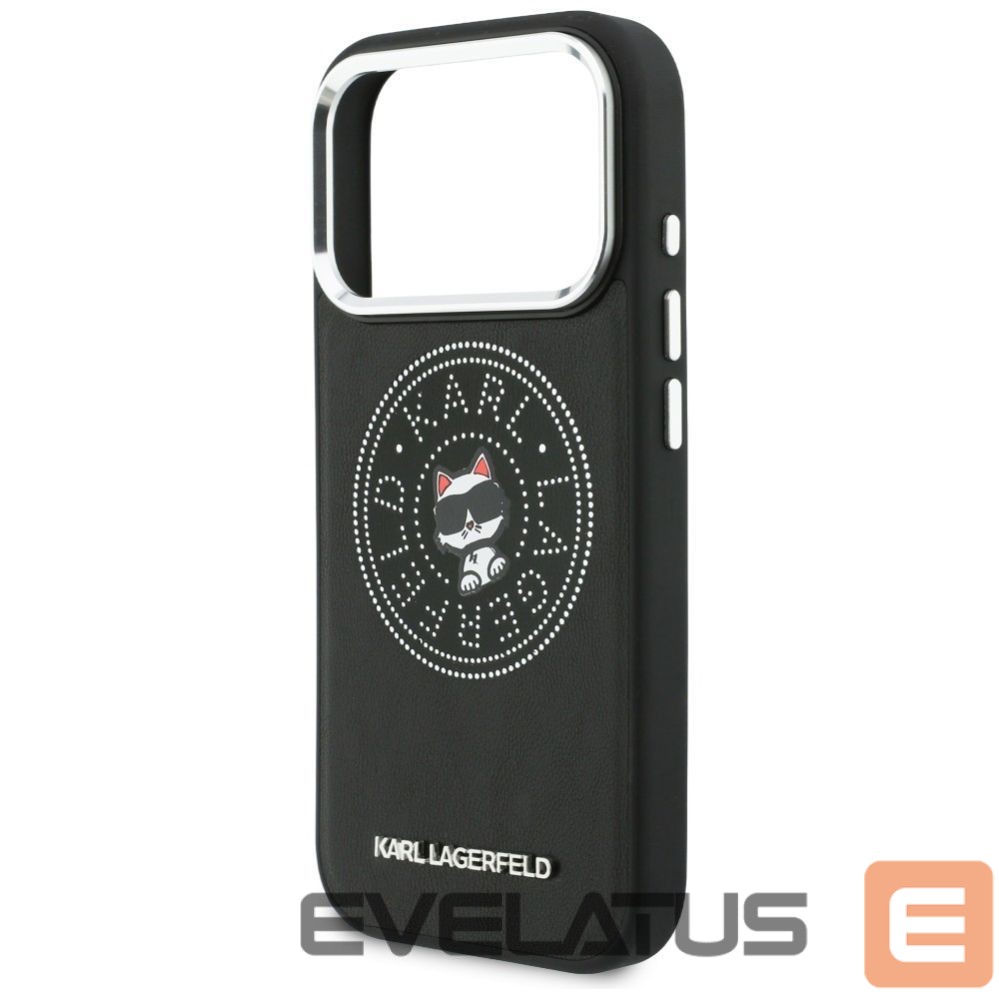 Kitos prekės Karl Lagerfeld Karl Lagerfeld Point & Choupette Sketch MagSafe Case for iPhone 17 Pro - Black