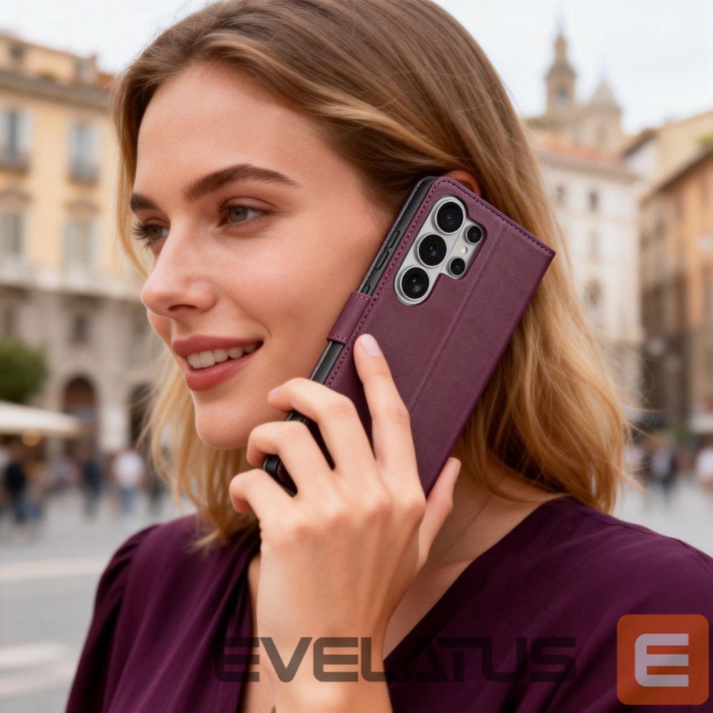 Kitos prekės Tech-Protect Tech-Protect Wallet Case for Samsung Galaxy S26 Ultra - Burgundy