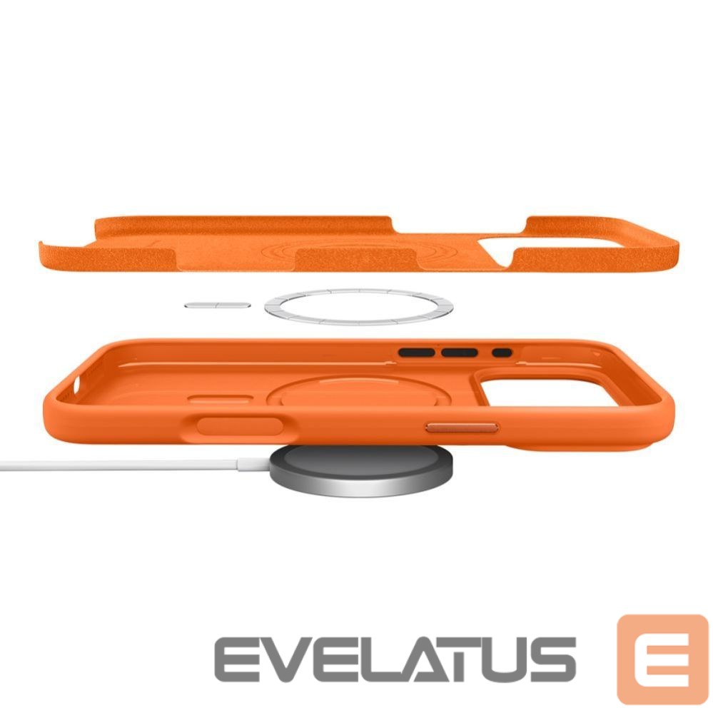 Kitos prekės Spigen Spigen Silicone Fit Mag MagSafe Case for iPhone 17 Pro Max - Orange