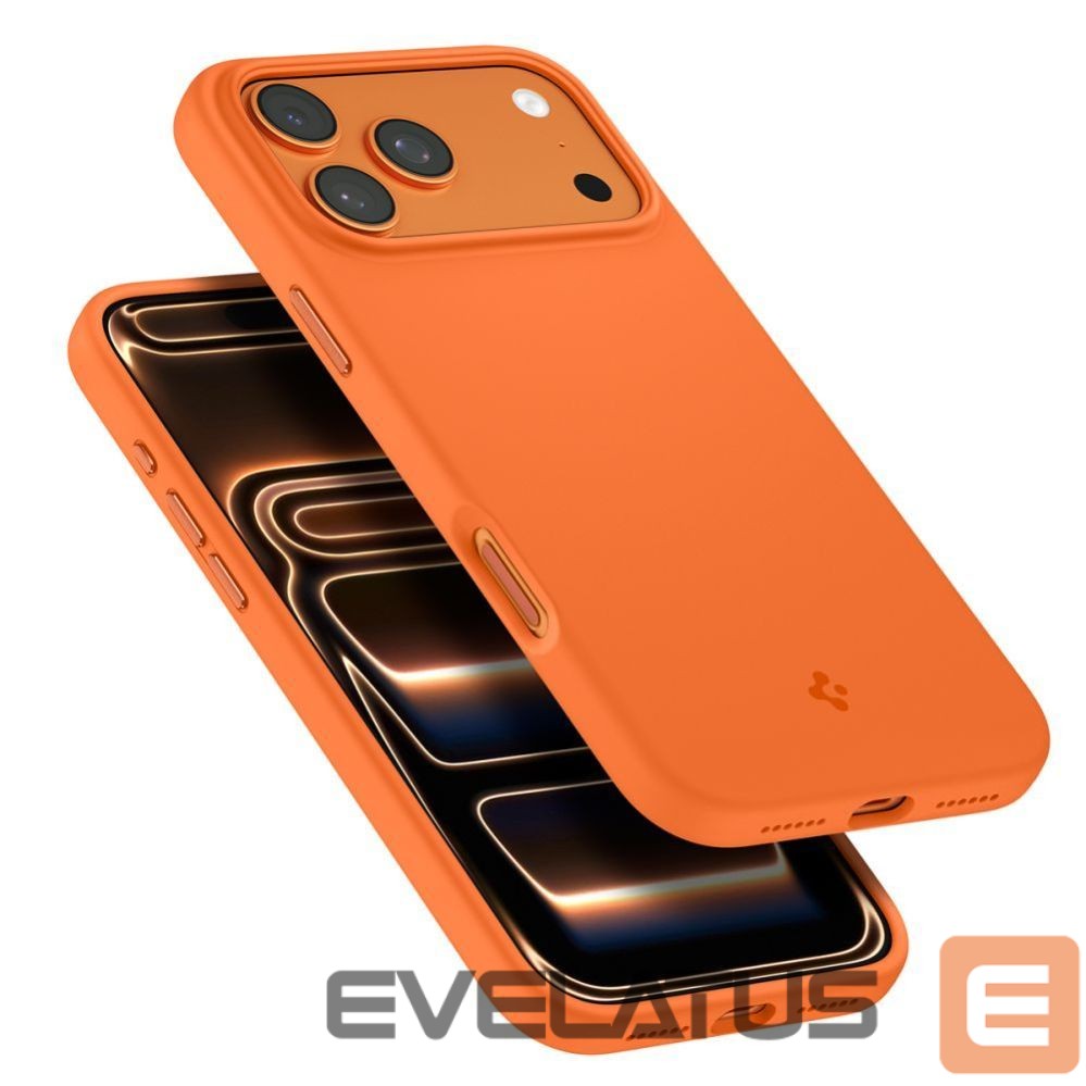 Kitos prekės Spigen Spigen Silicone Fit Mag MagSafe Case for iPhone 17 Pro Max - Orange