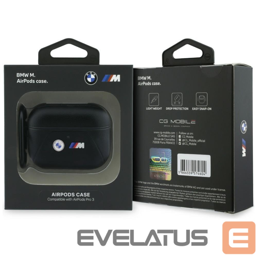 Kitos prekės BMW BMW Curved Line Case for AirPods Pro 3 - Black