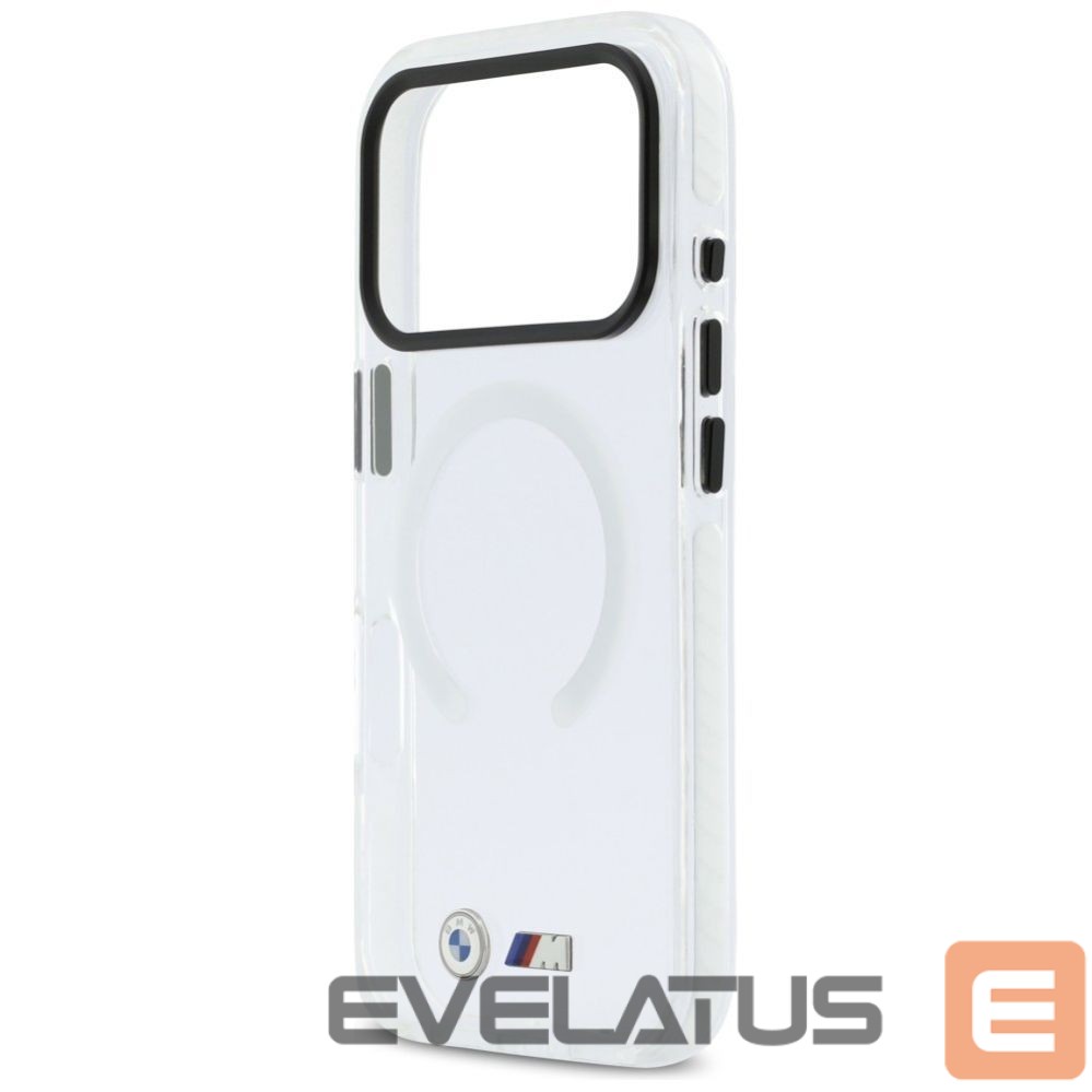 Kitos prekės BMW BMW M IML Shockproof Metal Logos MagSafe Case for iPhone 17 Pro Max - Transparent