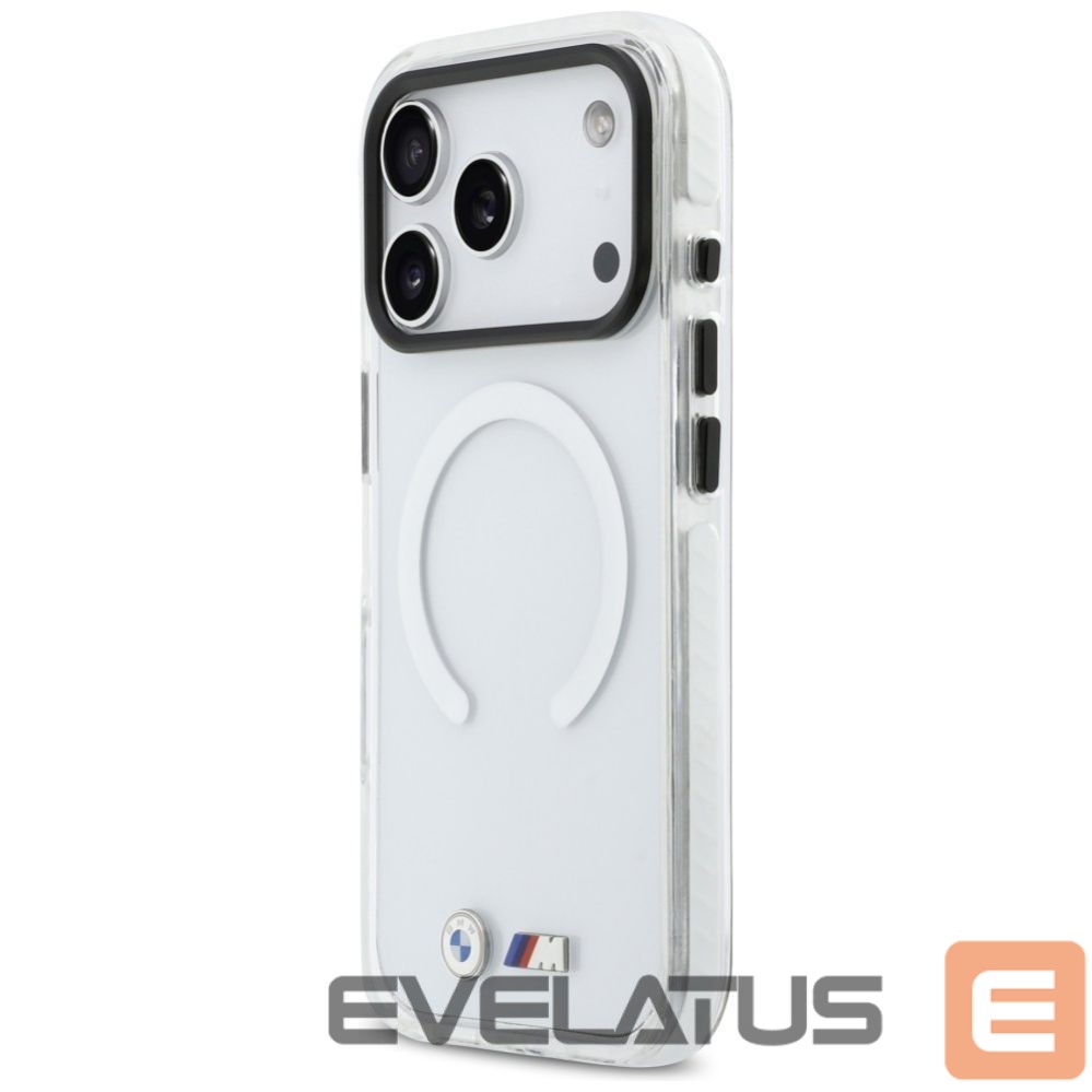Kitos prekės BMW BMW M IML Shockproof Metal Logos MagSafe Case for iPhone 17 Pro Max - Transparent