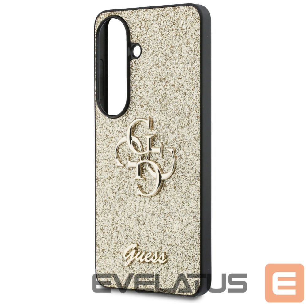 Kitos prekės Guess Guess Fixed Glitter Big 4G Metal Logo case for Samsung Galaxy S26 - gold