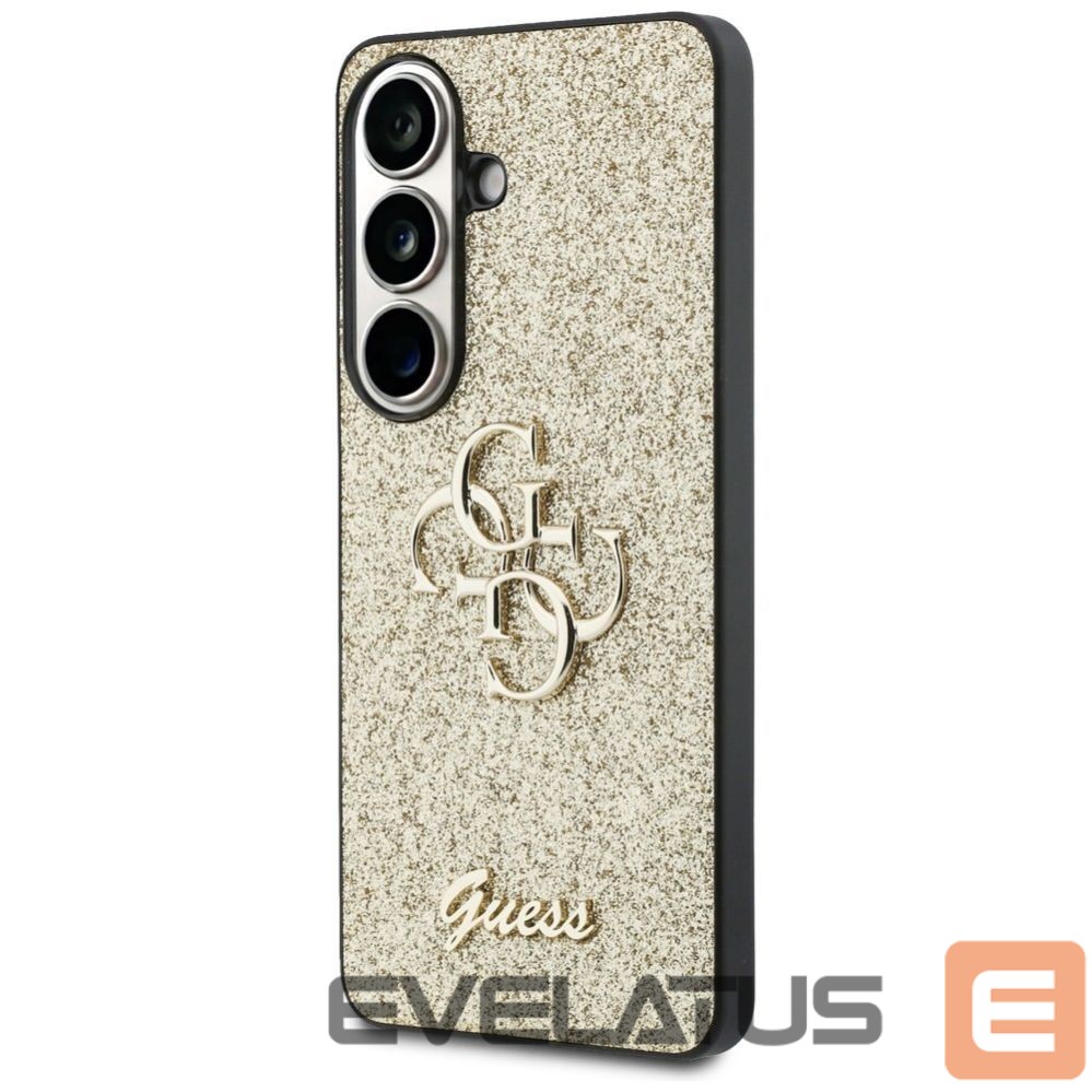 Kitos prekės Guess Guess Fixed Glitter Big 4G Metal Logo case for Samsung Galaxy S26 - gold