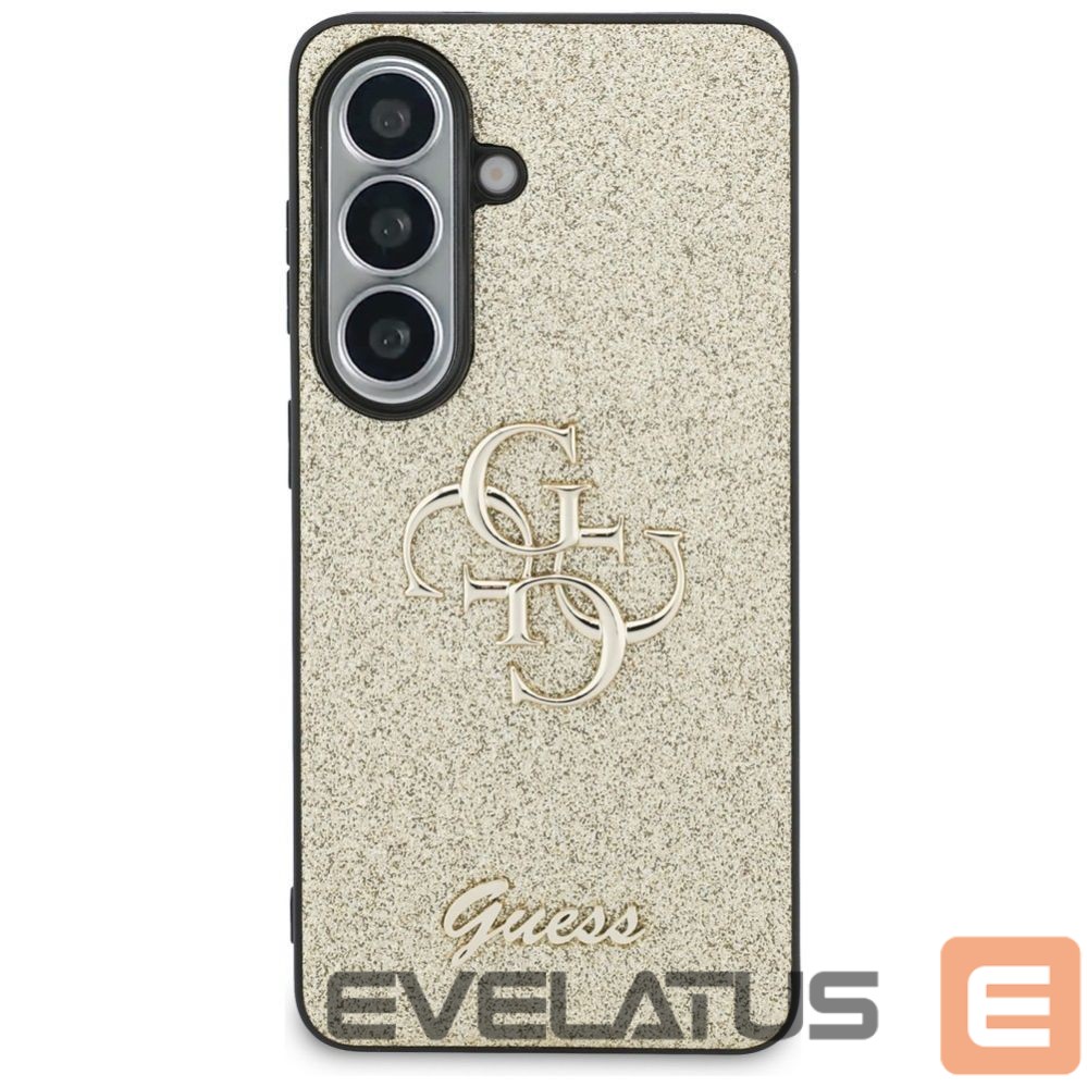 Kitos prekės Guess Guess Fixed Glitter Big 4G Metal Logo case for Samsung Galaxy S26 - gold