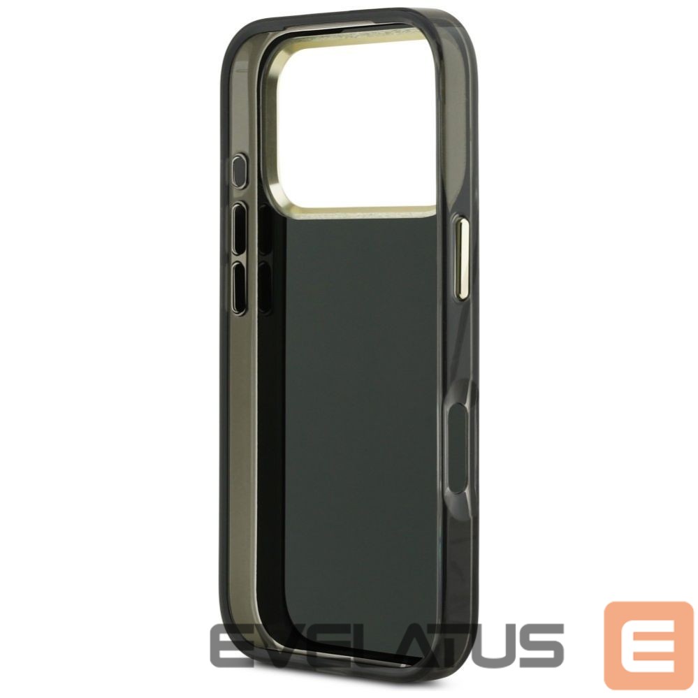 Kitos prekės Guess Guess IML 4G Script Metal case for iPhone 17 Pro Max - black