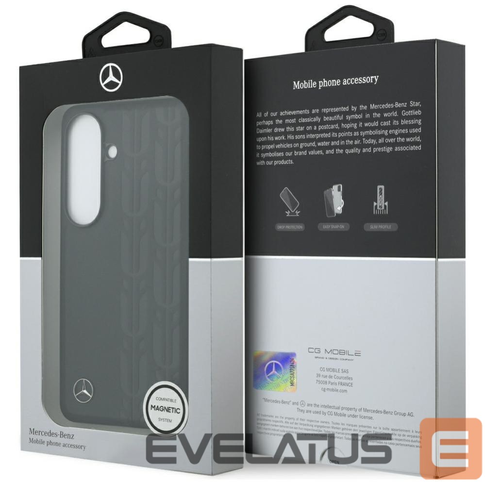 Kitos prekės Mercedes-Benz Mercedes Laurel Leaves MagSafe Case for Samsung Galaxy S26 - Black