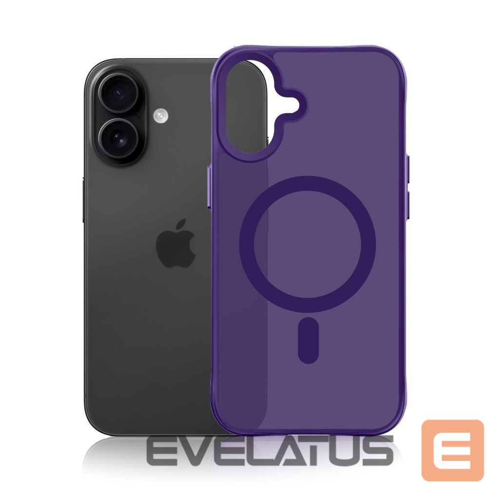 Kitos prekės 3MK 3mk Smoke MagCase for iPhone 16 - purple-translucent