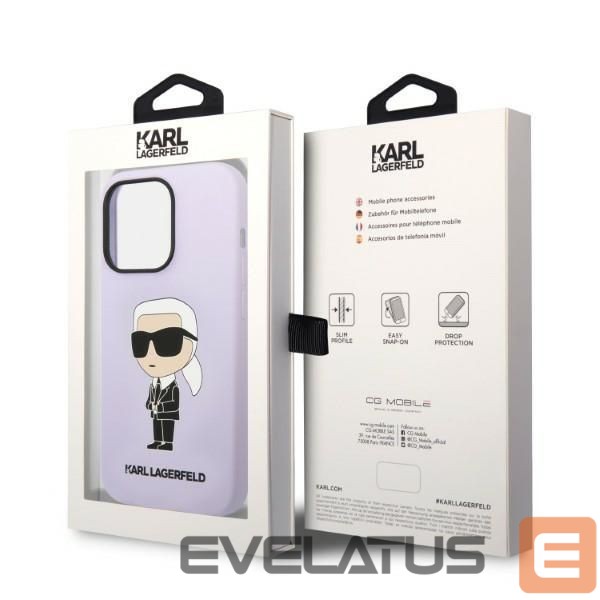 Kitos prekės Karl Lagerfeld Karl Lagerfeld KLHCP14LSNIKBCU iPhone 14 Pro Case - Purple