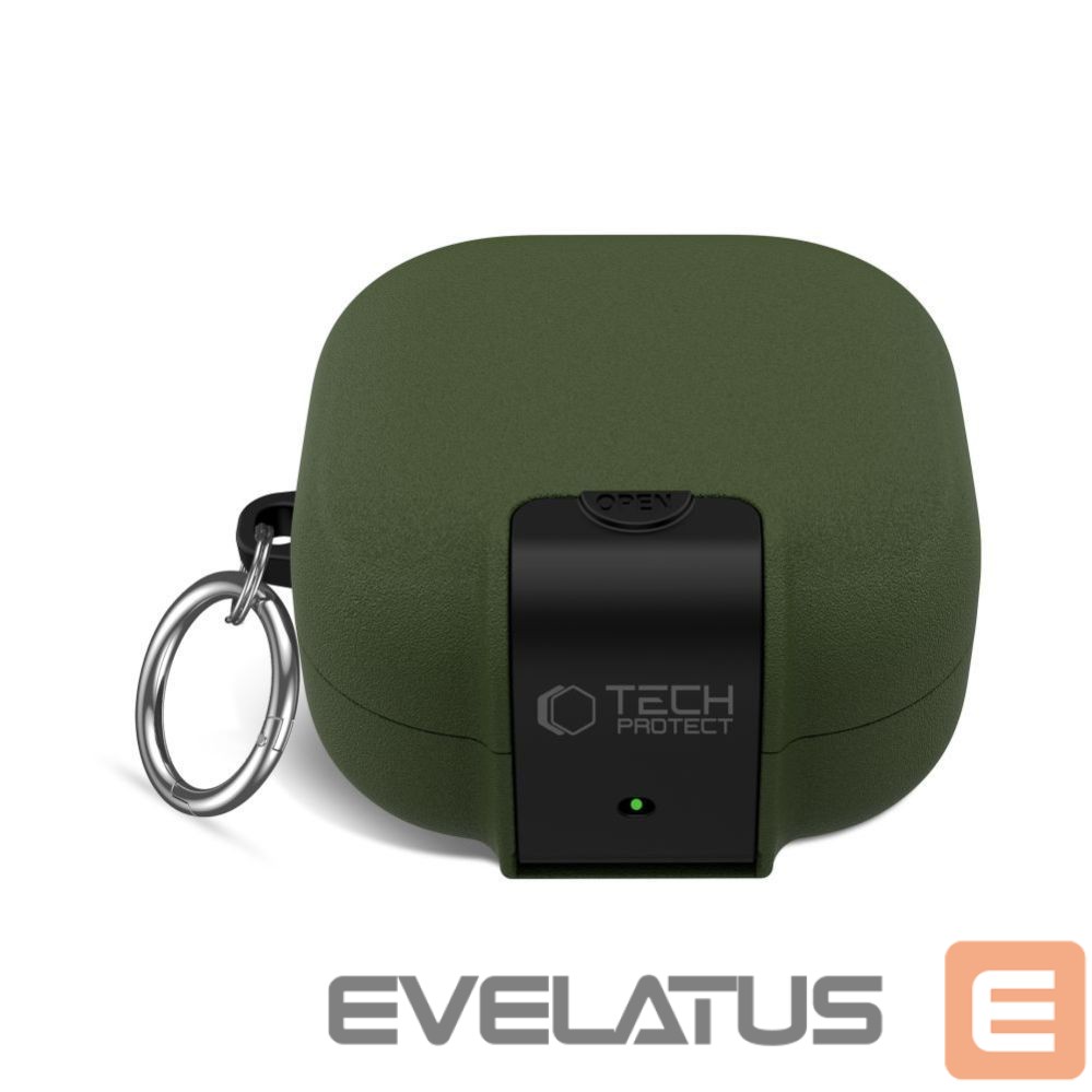 Kitos prekės Tech-Protect Tech-Protect Slim Hook Case for Samsung Galaxy Buds 4 / 4 Pro - Green