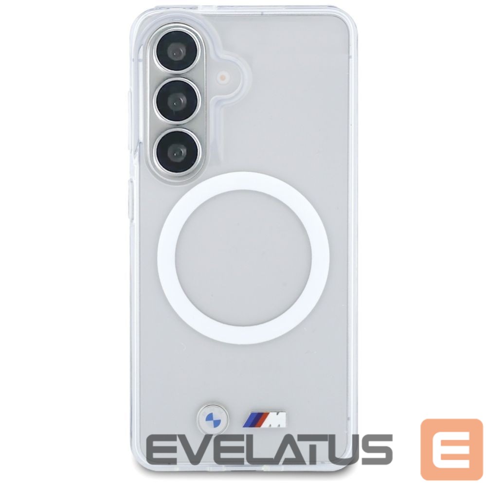 Kitos prekės BMW BMW IML Shockproof Metal Logo MagSafe Case for Samsung Galaxy S26 - Transparent