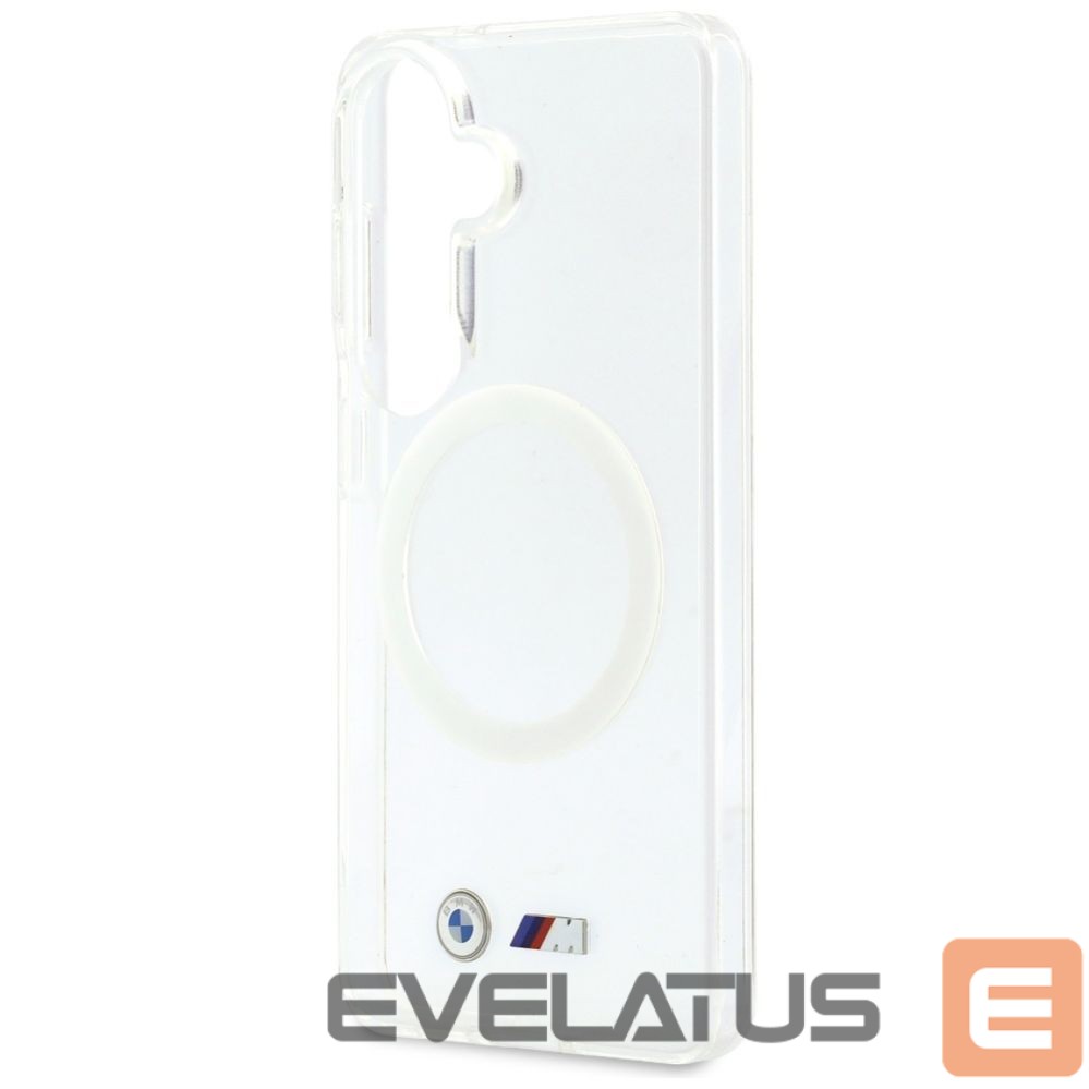 Kitos prekės BMW BMW IML Shockproof Metal Logo MagSafe Case for Samsung Galaxy S26 - Transparent