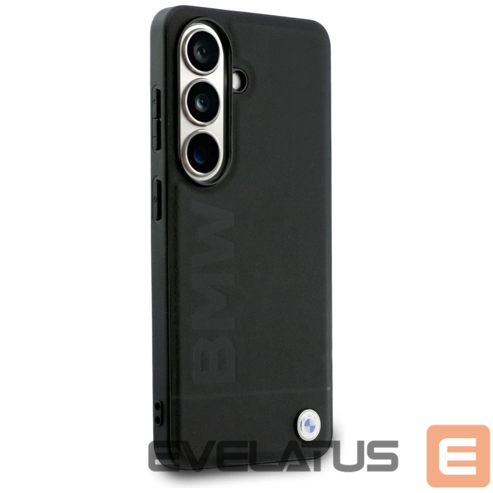 Kitos prekės BMW BMW Leather Hot Stamp MagSafe Case for Samsung Galaxy S26 - Black