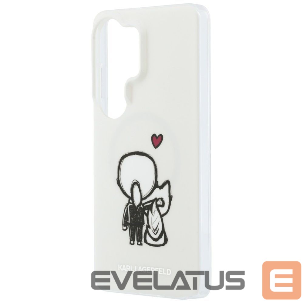 Kitos prekės Karl Lagerfeld Karl Lagerfeld IML Karl&Choupette MagSafe Case for Samsung Galaxy S26 Ultra - Transparent