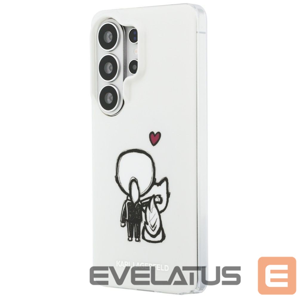 Kitos prekės Karl Lagerfeld Karl Lagerfeld IML Karl&Choupette MagSafe Case for Samsung Galaxy S26 Ultra - Transparent