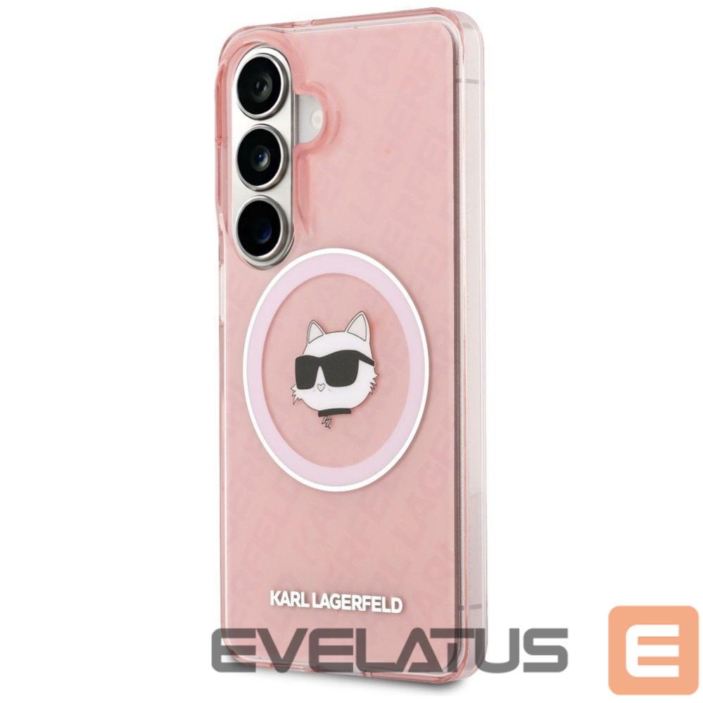 Kitos prekės Karl Lagerfeld Karl Lagerfeld IML Repeated Choupette MagSafe Case for Samsung Galaxy S26 Plus - Pink