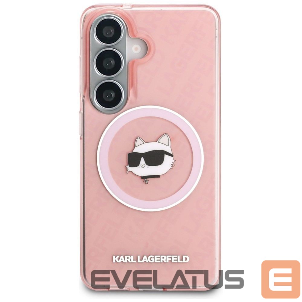 Kitos prekės Karl Lagerfeld Karl Lagerfeld IML Repeated Choupette MagSafe Case for Samsung Galaxy S26 Plus - Pink