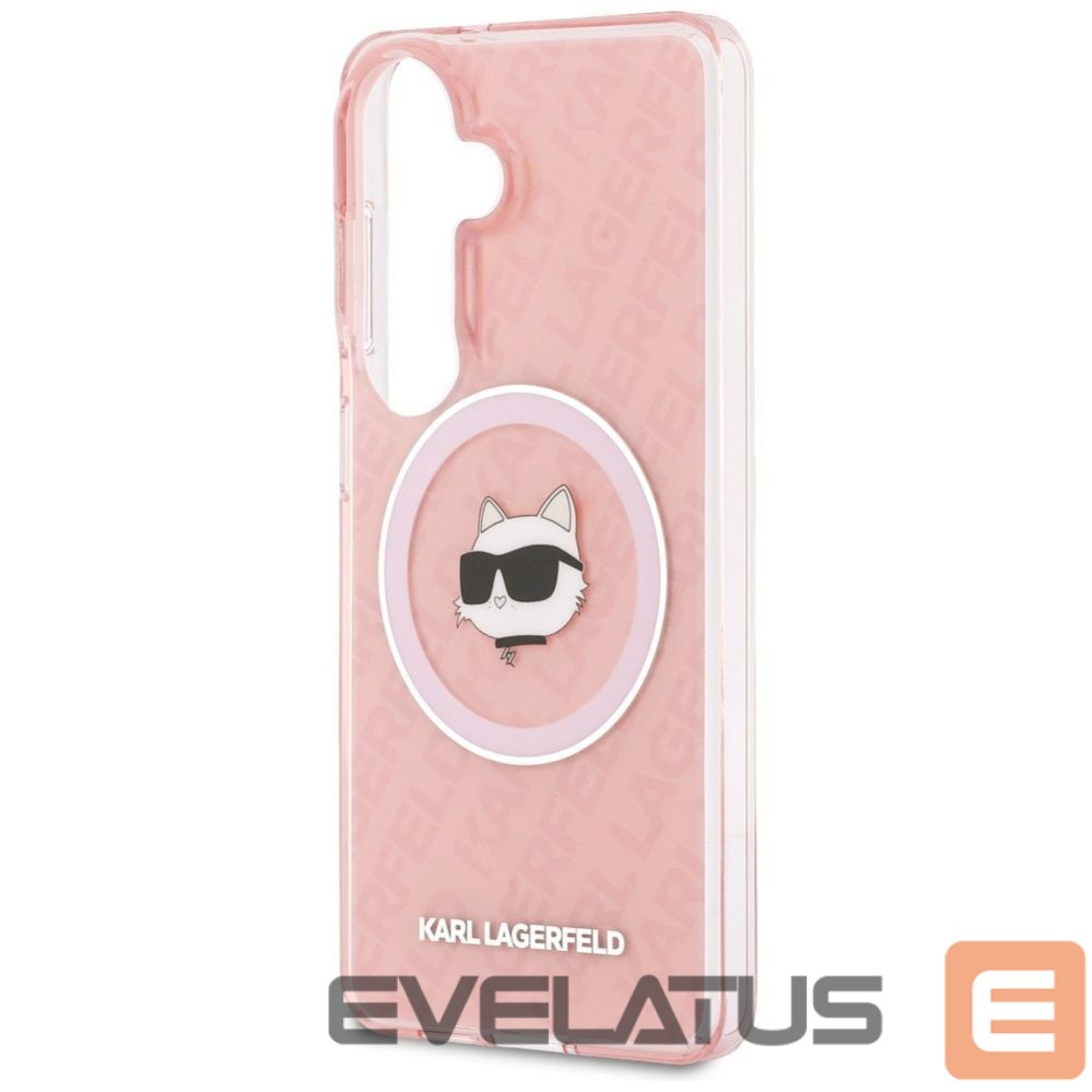 Kitos prekės Karl Lagerfeld Karl Lagerfeld IML Repeated Choupette MagSafe Case for Samsung Galaxy S26 Plus - Pink