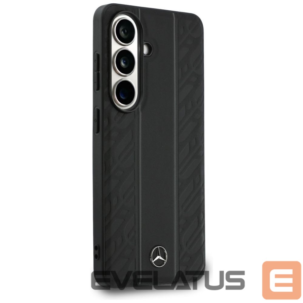 Kitos prekės Mercedes-Benz Mercedes Laurel Leaves Vertical Stripes MagSafe Case for Samsung Galaxy S26 - Black