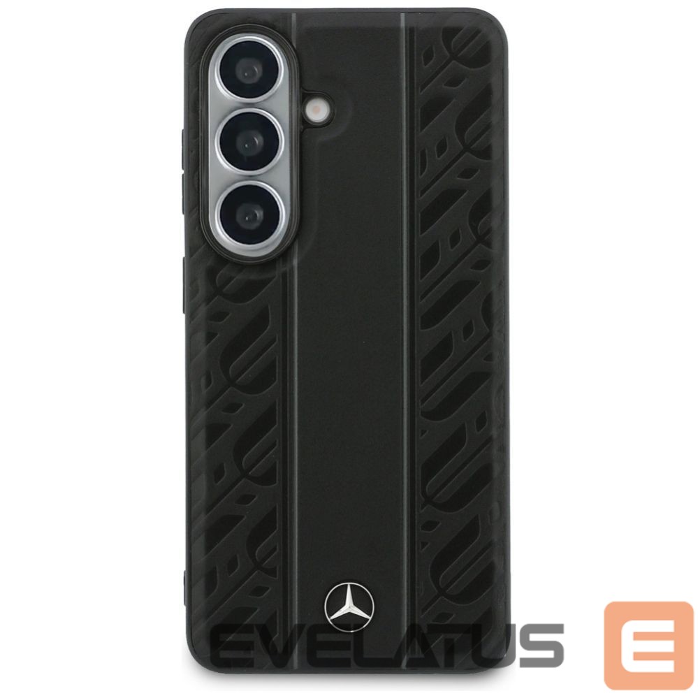 Kitos prekės Mercedes-Benz Mercedes Laurel Leaves Vertical Stripes MagSafe Case for Samsung Galaxy S26 - Black