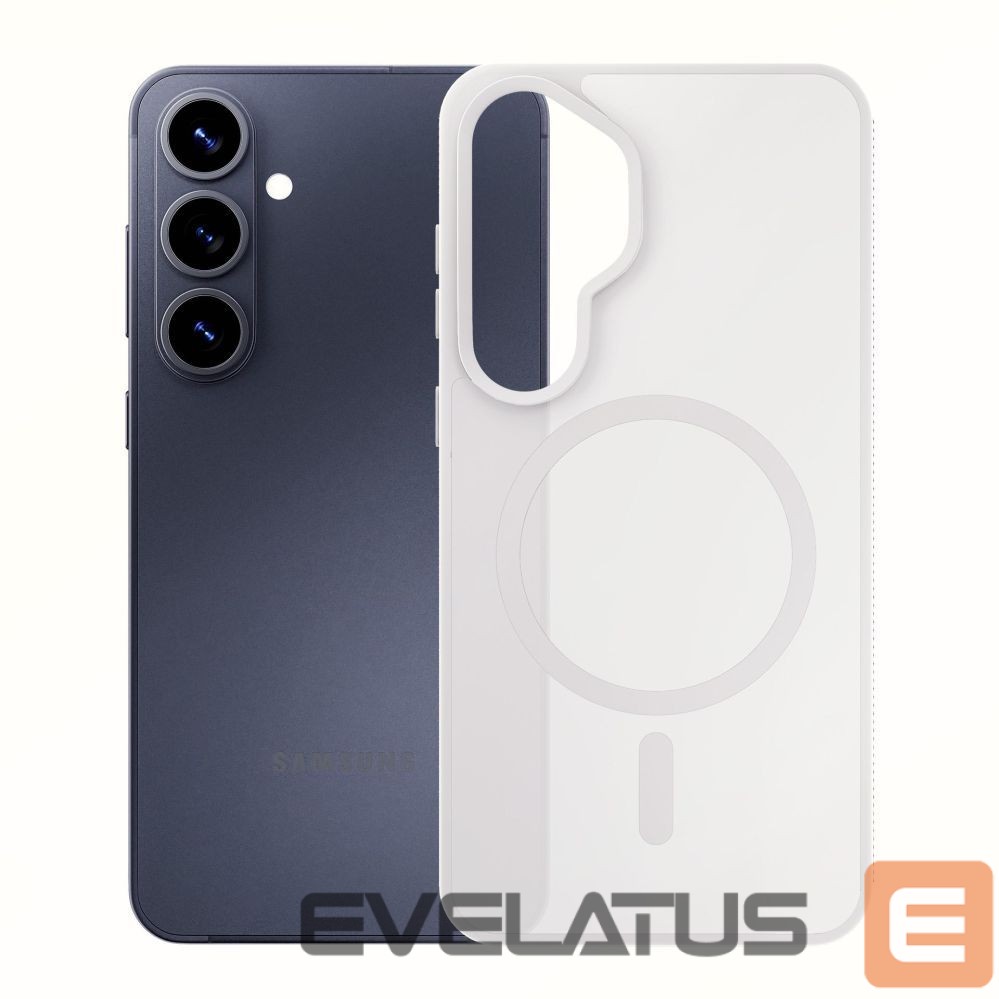 Kitos prekės 3MK 3mk Smoke MagCase for Samsung Galaxy S25 Ultra - White-Translucent
