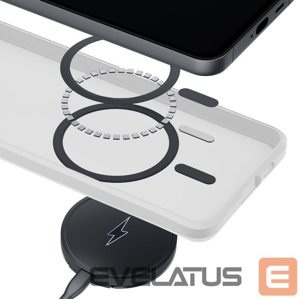 Kitos prekės 3MK 3mk Smoke MagCase for Samsung Galaxy S25 Ultra - White-Translucent