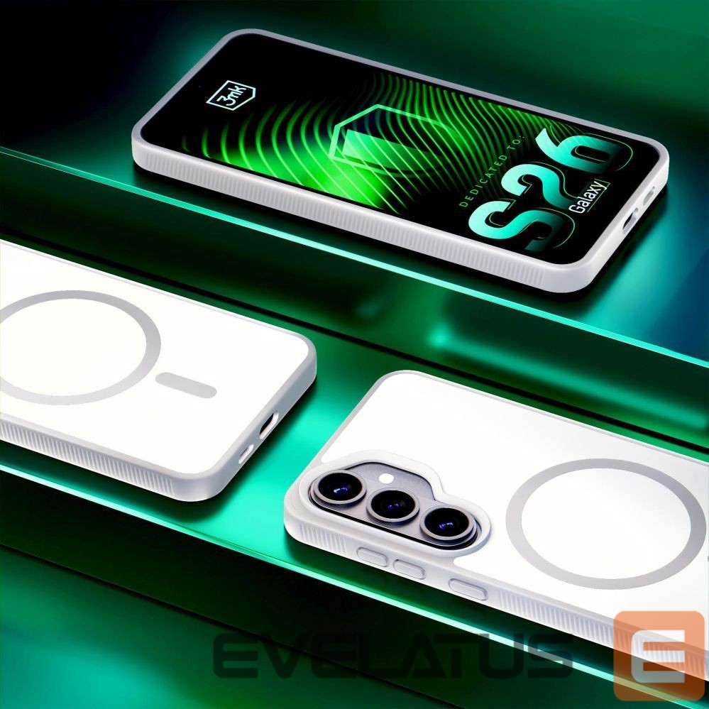 Kitos prekės 3MK 3mk Smoke MagCase for Samsung Galaxy S25 Ultra - White-Translucent