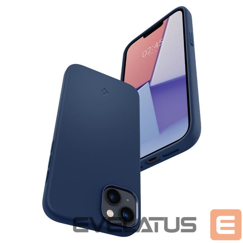 Nugarėlės dėklai Spigen Spigen Silicone Fit Mag Case with MagSafe for iPhone 14 Plus - Blue