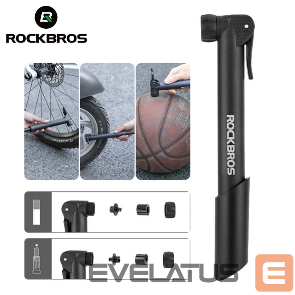 Dviračio priedas Rockbros Rockbros 42520001001 bicycle pump - black