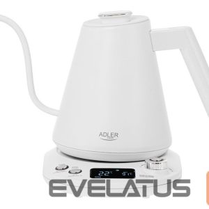 Virdulys Adler  | Kettle | AD 1349w | Electric | 1100 W | 1 L | Stainless Steel | 360° rotational base | White 