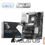 Intel procesoriaus pagrindinė plokštė MSI  Mainboard||Intel B860 Express|LGA1851|ATX|Memory DDR5|Memory slots 4|2xPCI-Express 4.0 1x|1xPCI-Express 4.0 4x	|1xPCI-Express 5.0 16x|3xM.2|1xHDMI|1xDisplayPort|8xUSB 2.0|2xUSB 3.2|1xUSB-C|1xRJ45|3xAudio port|1xThunderbolt|PROB860-PWIFI 
