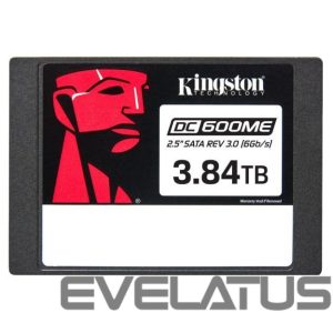 Kietasis diskas SDD Kingston  SSD||3840 GB|Serial ATA III|2.5"|Write speed 530 MB/s|7008xTBW rating|MTBF 2000000 h|Read speed 560 MB/s|SEDC600ME/3840G 