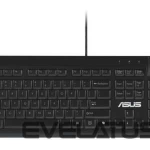 Kompiuterio klaviatūra Asus  KEYBOARD KU100 BLACK/EST 90XB05E0-BKB050 