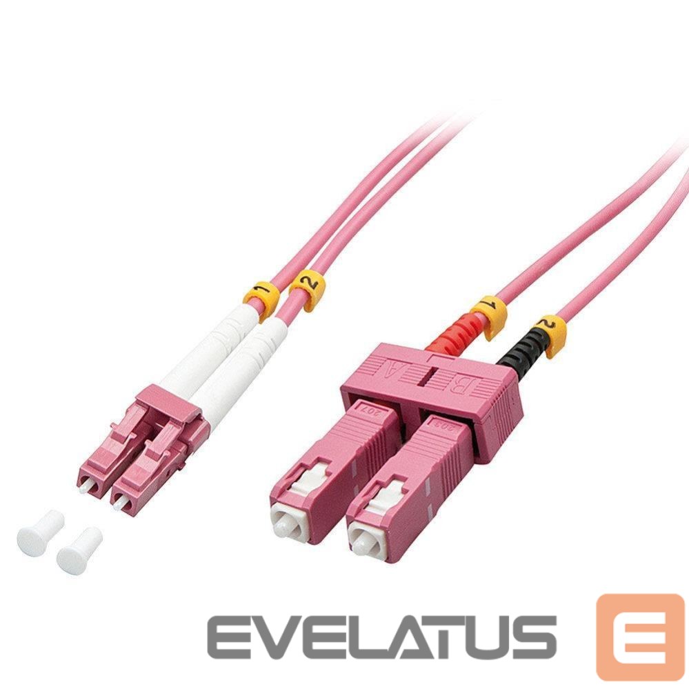 Serverio kabeliai LINDY CABLE FIBRE OPTIC LC/SC OM4/2M 46361