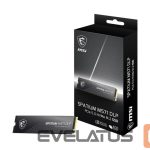 Kietasis diskas SDD MSI  SSD||1400xTBW rating|MTBF 1500000 h|Read speed 14500 MB/s|Write speed 11000 MB/s|NVMe Yes|PCI Express 5.0|M.2|2000 GB|SPATIUM M571 DLP PCIe 5.0 NVMe M.2|S78-440Q1K0-P83 