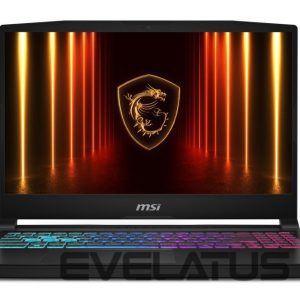 Nešiojamas kompiuteris MSI  Notebook||Katana 15 HX B14WFK|CPU Intel® CoreT i7|i7-14650HX|15.6 "|1920 x 1080 pixels|RAM 16 GB|DDR5-SDRAM|SSD 1000 GB|Discrete graphics NVIDIA GeForce RTX 5060|8 GB|On-board graphics Yes|Numeric keypad Yes|OS installed Windows 11 Home|Colour Black|Weight 2.4 kg|5600 MHz|KATANA15HXB14WFK-845NL 