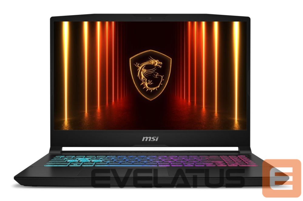 Nešiojamas kompiuteris MSI Notebook||Katana 15 HX B14WFK|CPU Intel® CoreT i7|i7-14650HX|15.6 "|1920 x 1080 pixels|RAM 16 GB|DDR5-SDRAM|SSD 1000 GB|Discrete graphics NVIDIA GeForce RTX 5060|8 GB|On-board graphics Yes|Numeric keypad Yes|OS installed Windows 11 Home|Colour Black|Weight 2.4 kg|5600 MHz|KATANA15HXB14WFK-845NL