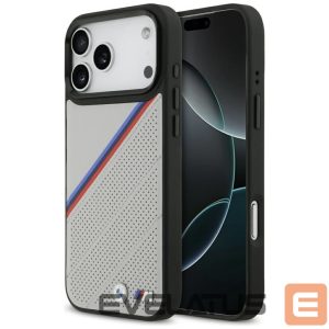 Kitos prekės BMW  BMW M Tricolor Metal Logo MagSafe Case for iPhone 17 Pro Max - Gray 